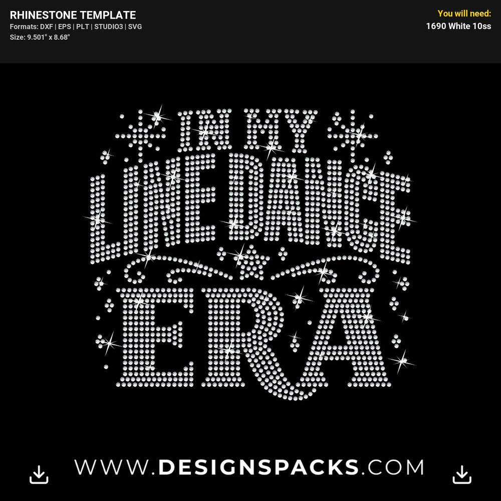 In My Line Dance Era Rhinestone Digital Template