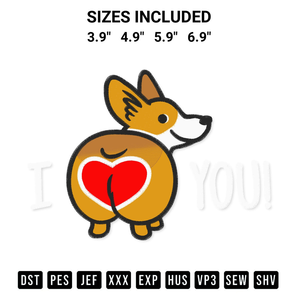 Looking for the perfect pattern? Download the Gorgi I Love You Embroidery Design embroidery design today at Designspacks.com. Crisp, clean stitching guaranteed. Available sizes: 3.9", 4.9", 5.9", 6.9".