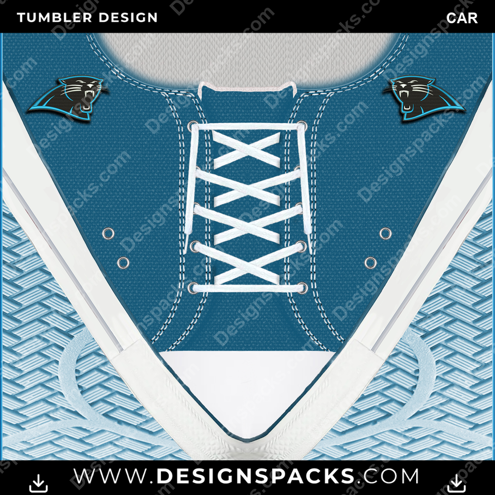 Football Converse Embroidered CAR Tumbler Digital Wrap Design