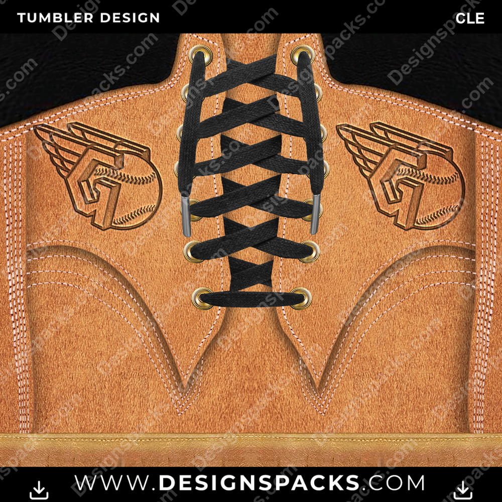 Baseball Boot CLE Becher Digital Wrap Design