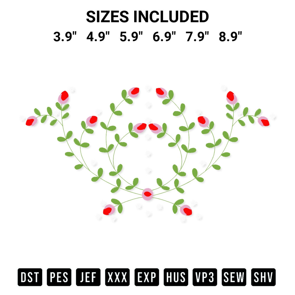 Discover the perfect addition to your crafting collection: Roses Art Embroidery Design embroidery file. Instantly available at Designspacks.com. Available sizes: 3.9", 4.9", 5.9", 6.9", 7.9", 8.9".