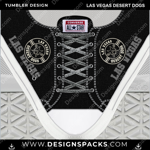 Lacrosse Converse Las Vegas Desert Dogs Tumbler Digital Wrap Design