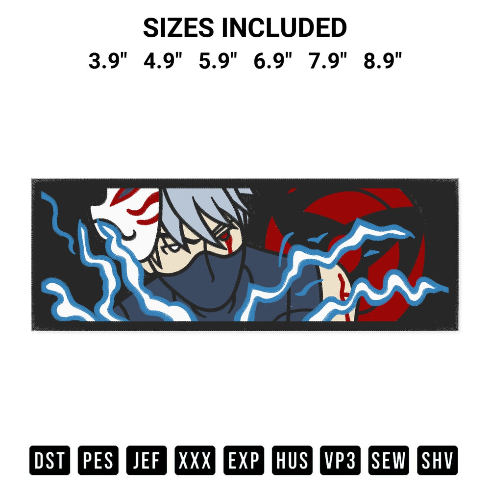 Looking for the perfect pattern? Download the Kakashi Anime Embroidery Design embroidery design today at Designspacks.com. Crisp, clean stitching guaranteed. Available sizes: 3.9", 4.9", 5.9", 6.9", 7.9", 8.9".
