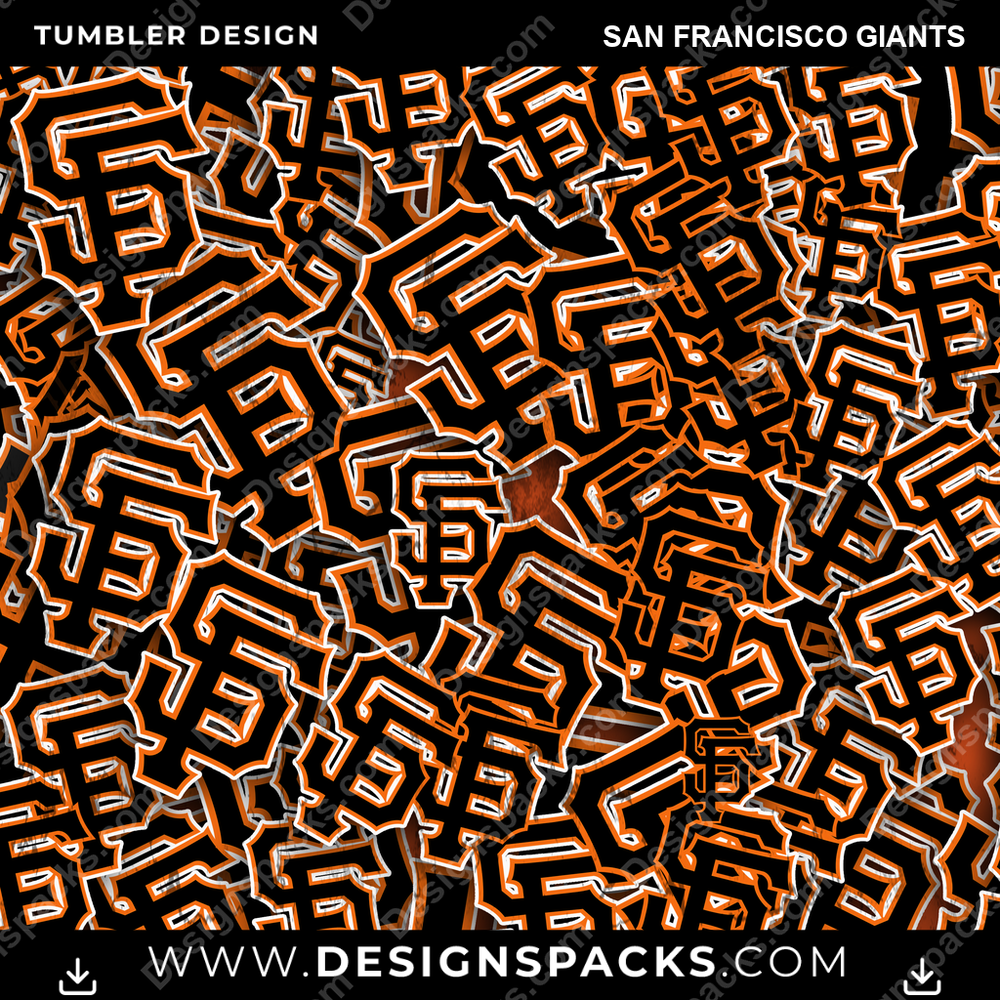 Baseball Logo BG San Francisco Giants Tumbler Digital Wrap Design