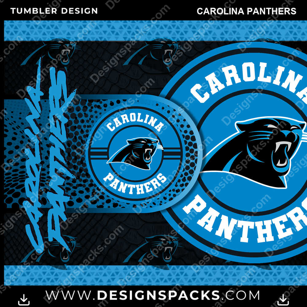 Football Hyper Carolina Panthers Becher Digitales Wickeldesign