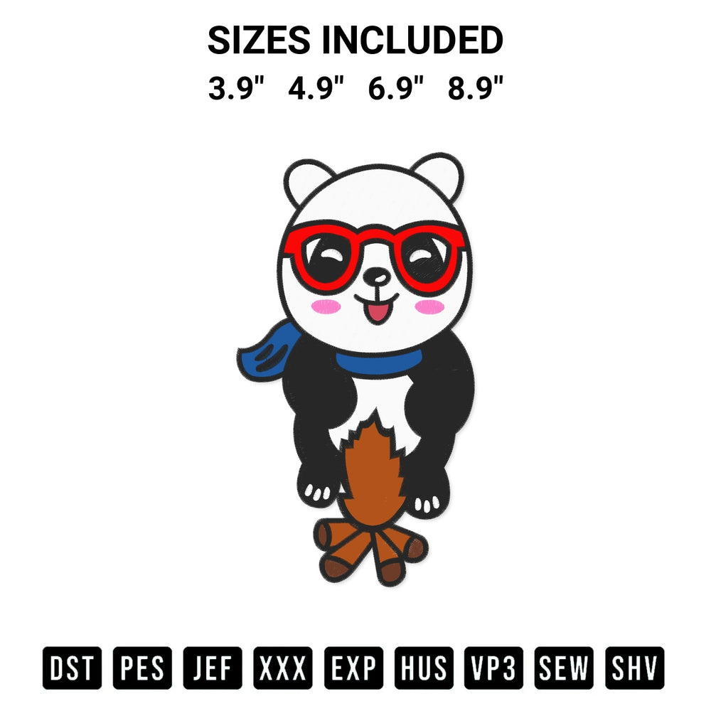 Elevate your next project with our Panda Burning Bonfire Embroidery Design embroidery file. Shop high-quality digital patterns instantly at Designspacks.com. Available sizes: 3.9", 4.9", 6.9", 8.9".