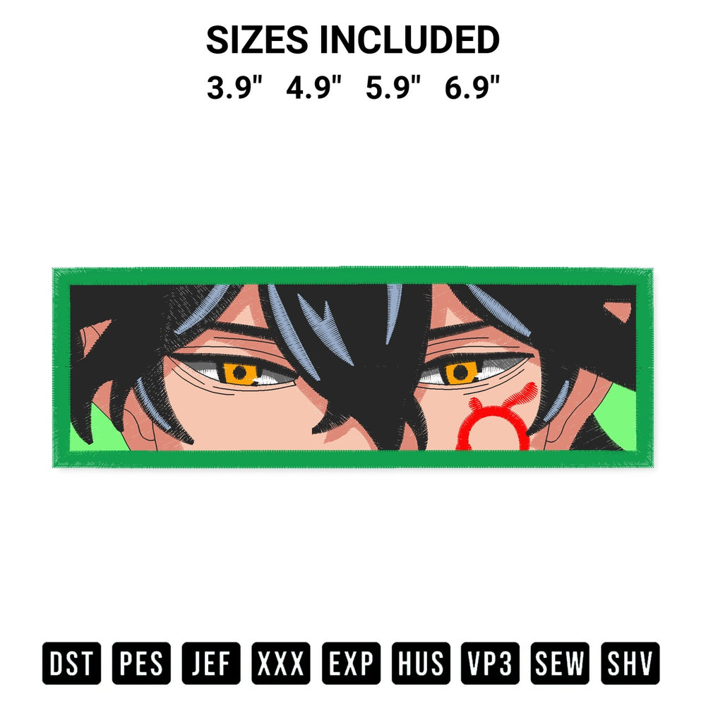 Shop the Yuno Grinberryall Eyes Anime Embroidery Design machine embroidery pattern at Designspacks.com. Beautifully digitized for flawless stitching on any fabric. Available sizes: 3.9", 4.9", 5.9", 6.9".