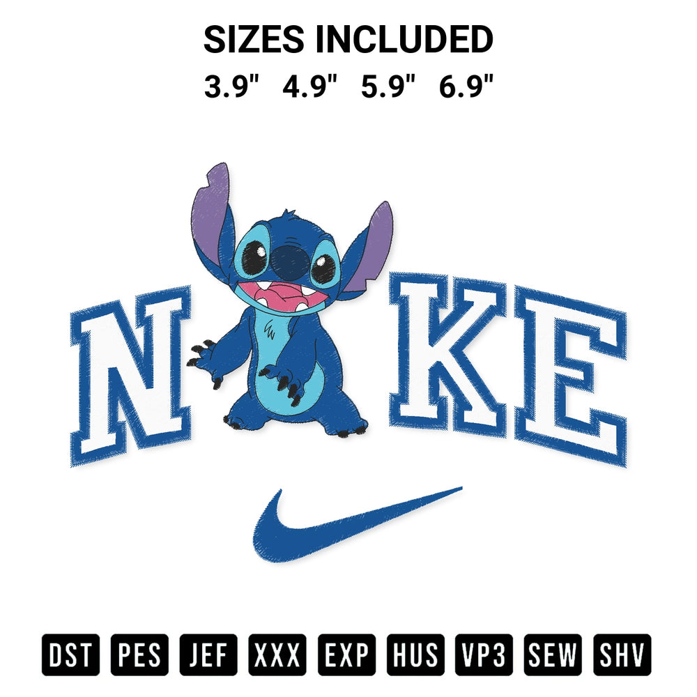 Create amazing crafts with the Nike Stitch Funny Embroidery Design embroidery file. High-quality digital download from Designspacks.com, perfect for beginners and pros. Available sizes: 3.9", 4.9", 5.9", 6.9".