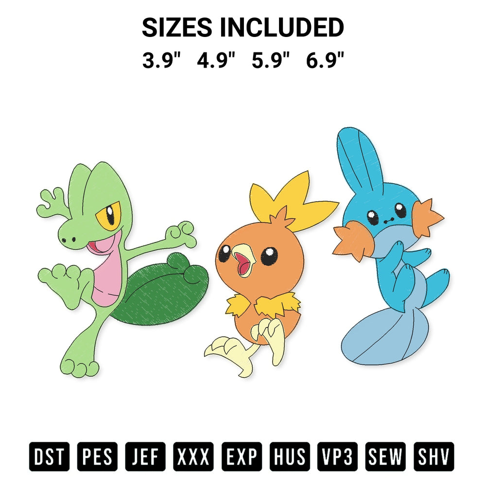 Transform your fabrics with the Pokemon Ruby And Sapphire Embroidery Design embroidery design. Instant access to premium digitized patterns at Designspacks.com. Available sizes: 3.9", 4.9", 5.9", 6.9".