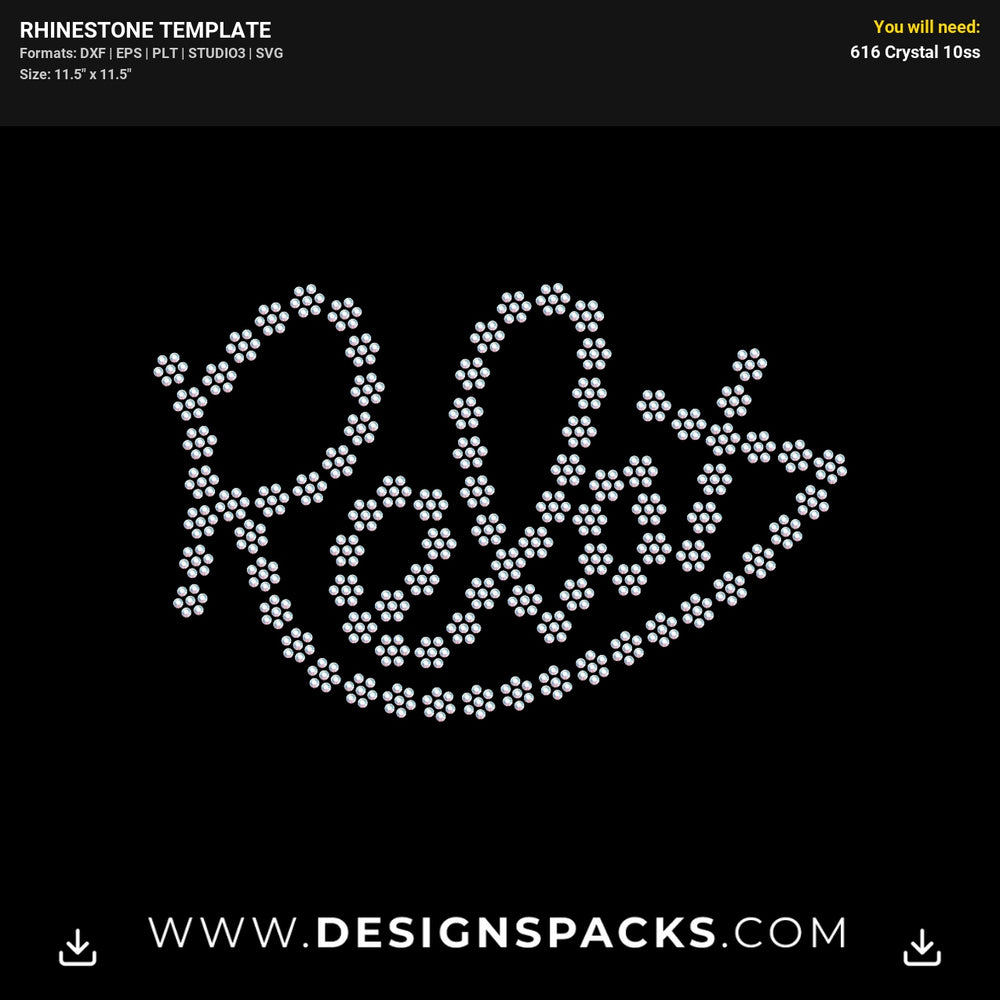 Relax Chill Unwind Mode Rhinestone Digital Template