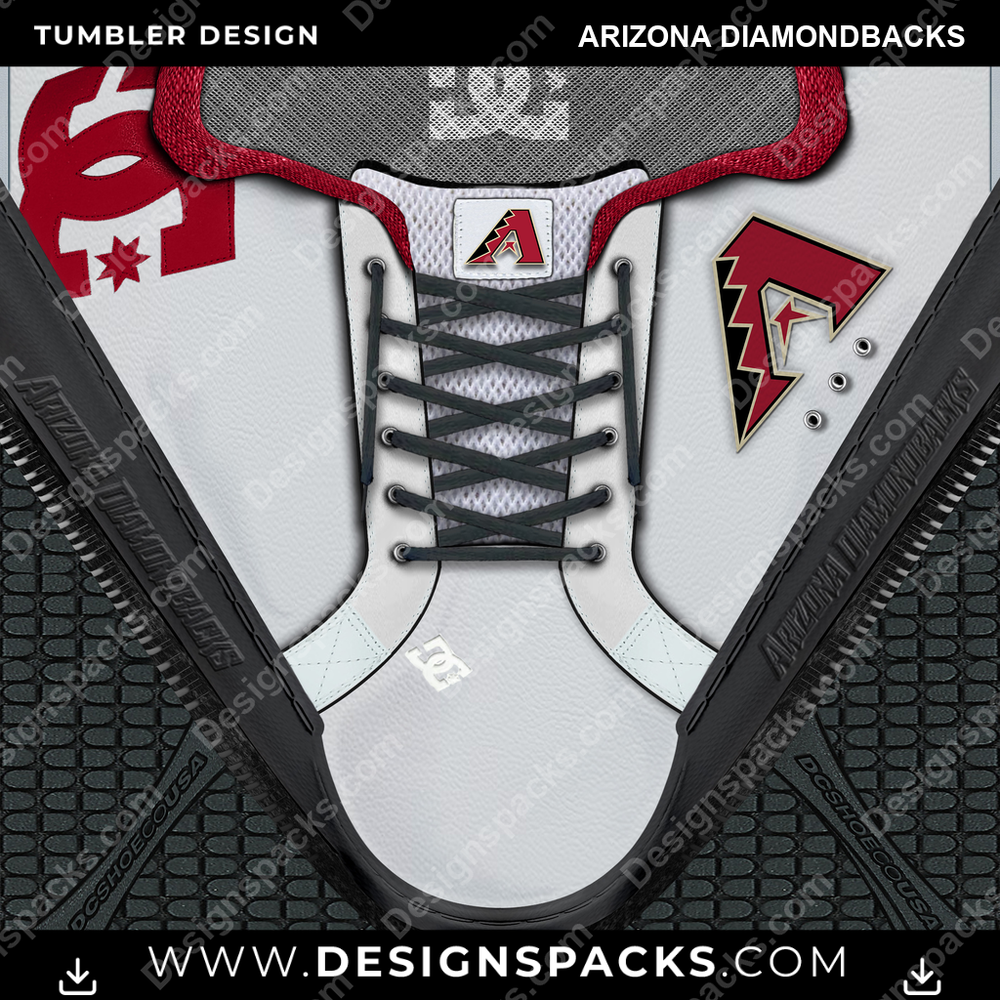 Baseball DC Sneaker Arizona Diamondbacks Tumbler Digital Wrap Design