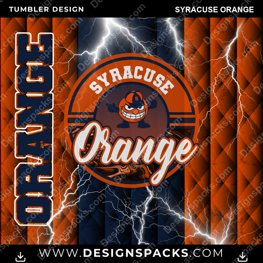 College Sport Diamond Syracuse Orange NCAA College Sport Tumbler Digital Wrap Design Download