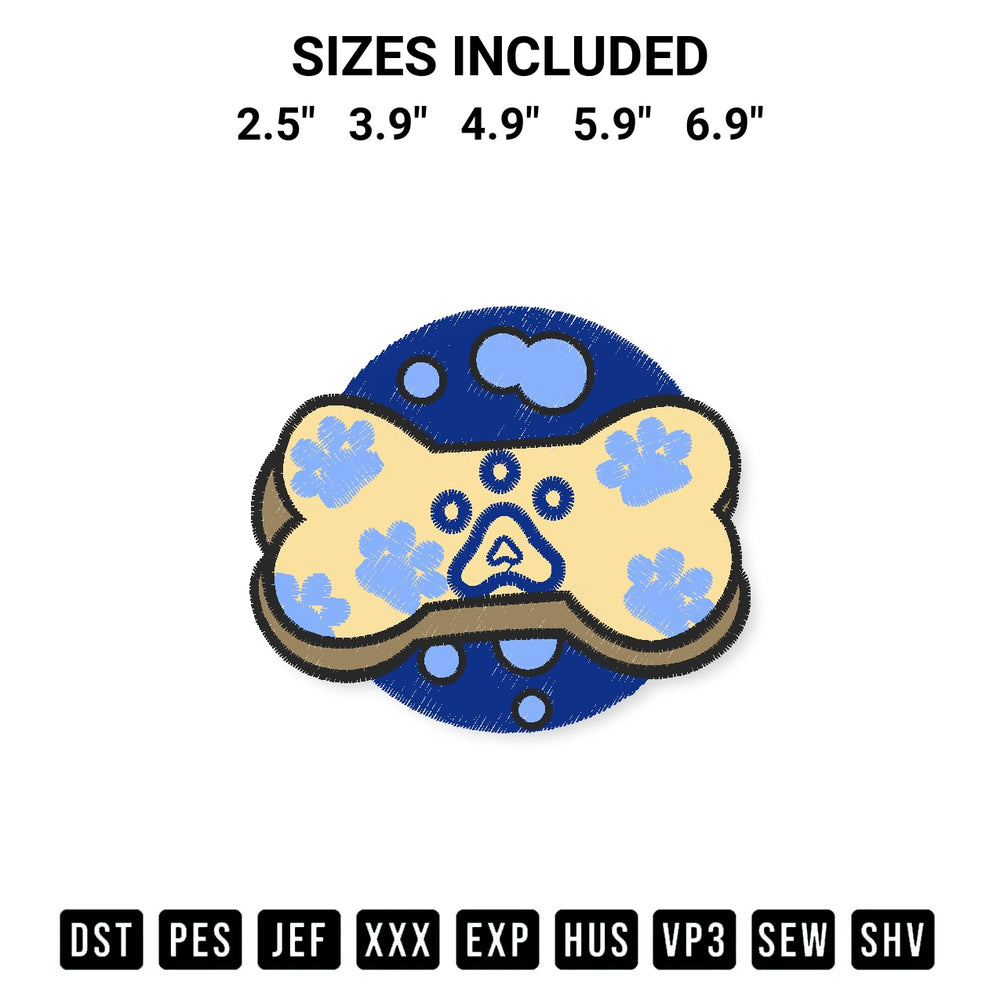 Looking for the perfect pattern? Download the Bone Shaped Dog Bowl Embroidery Design embroidery design today at Designspacks.com. Crisp, clean stitching guaranteed. Available sizes: 2.5", 3.9", 4.9", 5.9", 6.9".