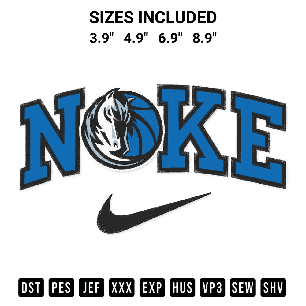 Download the Dallas Mavericks X Nike Embroidery Design machine embroidery design exclusively at Designspacks.com. Premium digitized pattern for apparel and DIY crafts. Available sizes: 3.9", 4.9", 6.9", 8.9".