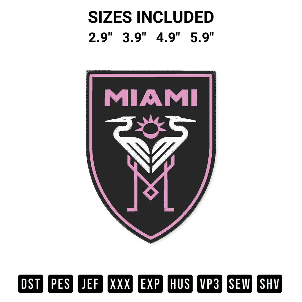 Looking for the perfect pattern? Download the Cf Inter Miami Embroidery Design embroidery design today at Designspacks.com. Crisp, clean stitching guaranteed. Available sizes: 2.9", 3.9", 4.9", 5.9".