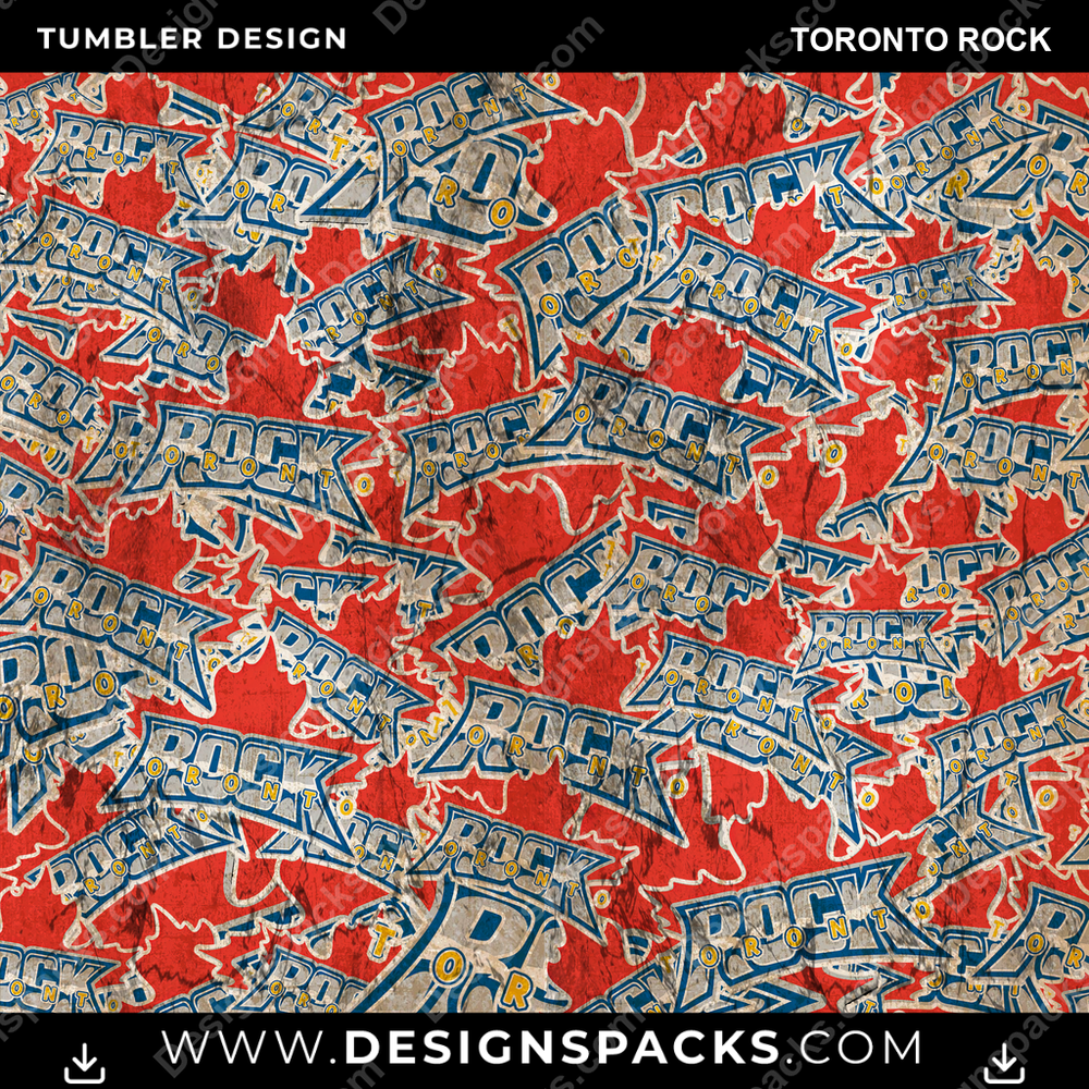 Lacrosse Logo BG Toronto Rock Tumbler Digital Wrap Design