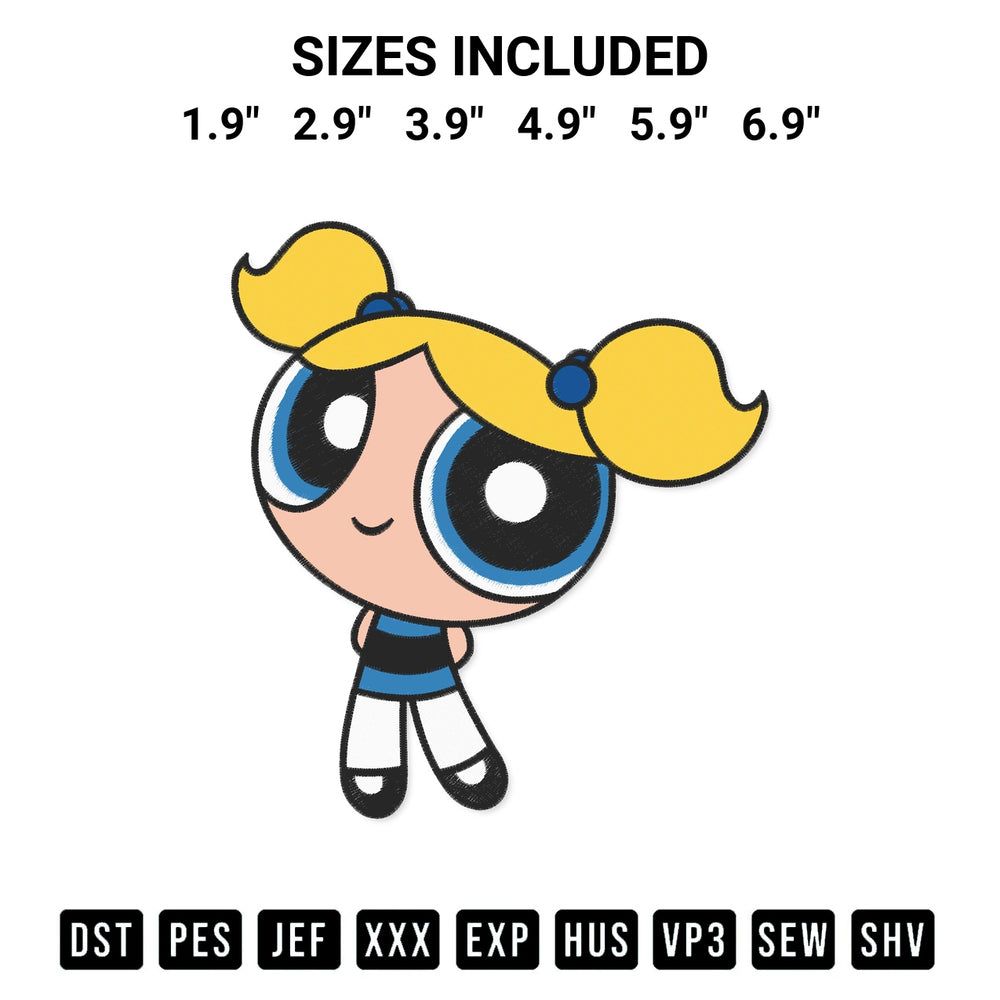 Create amazing crafts with the Bubbles Cartoon Embroidery Design embroidery file. High-quality digital download from Designspacks.com, perfect for beginners and pros. Available sizes: 1.9", 2.9", 3.9", 4.9", 5.9", 6.9".