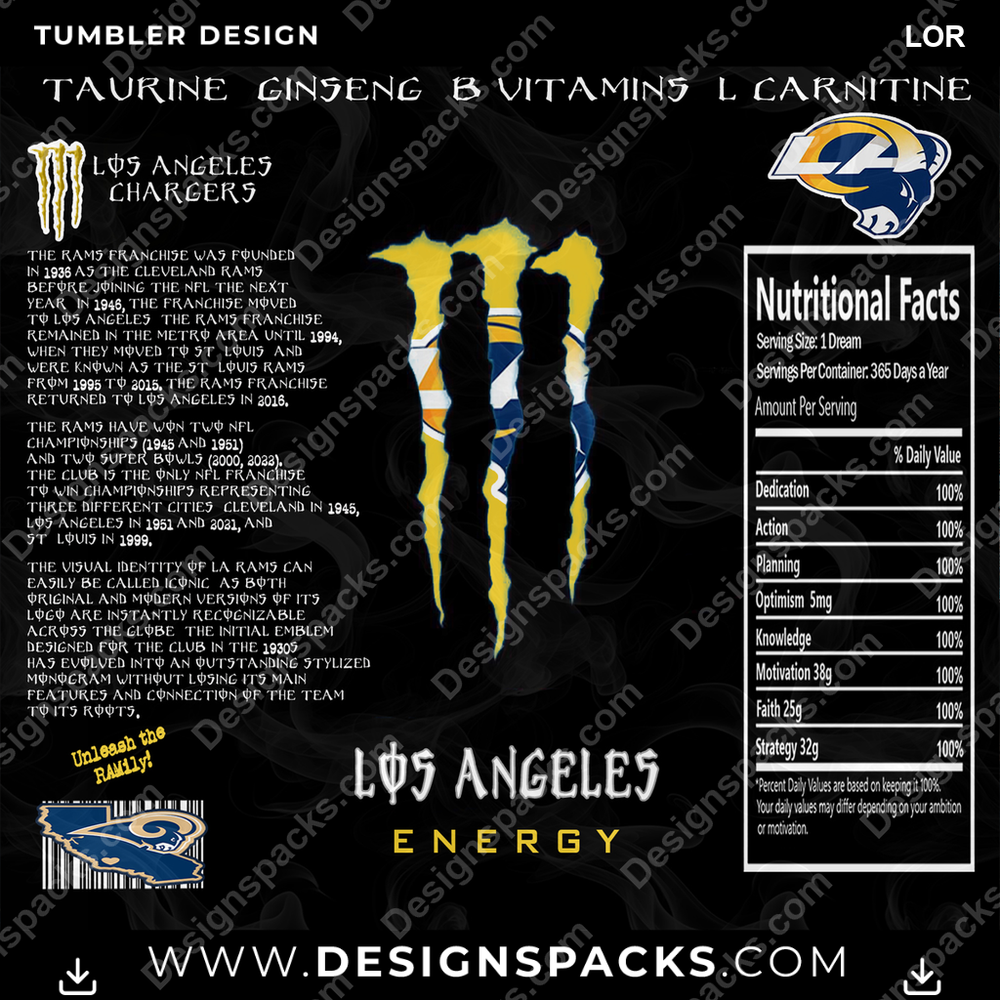 Fútbol MONSTER ENERGY LOR Vaso Térmico Diseño Digital Envolvente