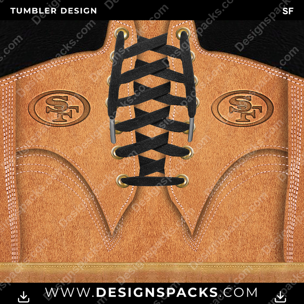 Football Boot SF Tumbler Digital Wrap Design