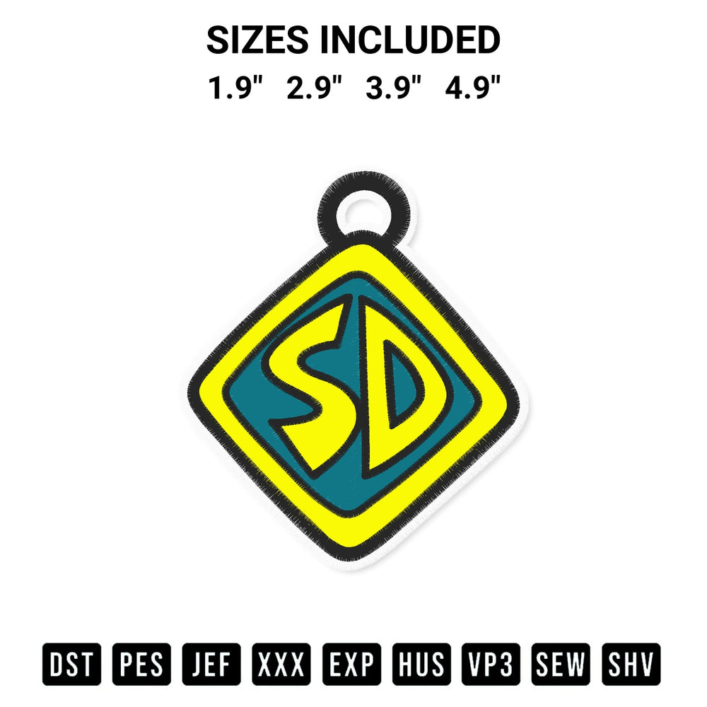 Elevate your next project with our Scooby Doo Tag Logo Embroidery Design embroidery file. Shop high-quality digital patterns instantly at Designspacks.com. Available sizes: 1.9", 2.9", 3.9", 4.9".