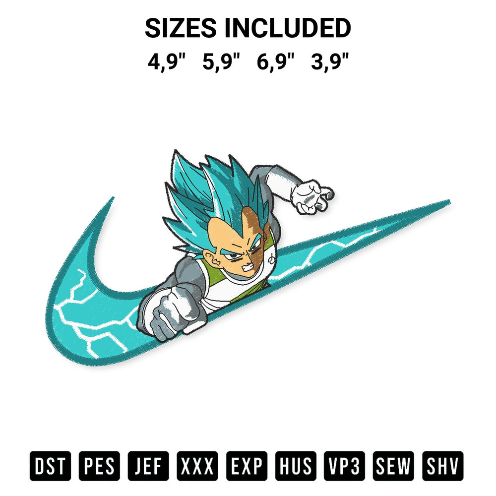 Get the Vegeta Bejita Cadic Dragon Ball Logo Embroidery Design embroidery design for your custom crafts! Premium digitized files available for instant download at Designspacks.com. Available sizes: 4,9", 5,9", 6,9", 3,9".