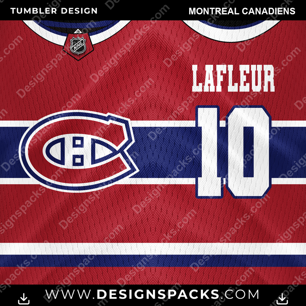 Ice Hockey Jersey Montreal Canadiens NHL Hockey Tumbler Digital Wrap Design Download