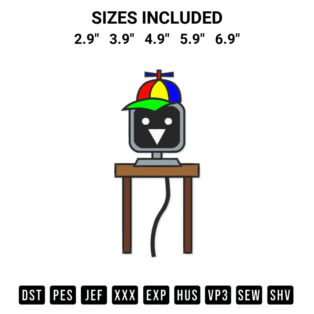 Transform your fabrics with the Mr Fun Computer Incredibox Sprunki Embroidery Design embroidery design. Instant access to premium digitized patterns at Designspacks.com. Available sizes: 2.9", 3.9", 4.9", 5.9", 6.9".
