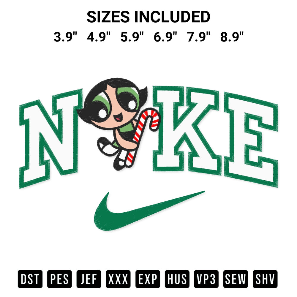 Download the Christmas Powerpuff Girls 1 X Nike Embroidery Design machine embroidery design exclusively at Designspacks.com. Premium digitized pattern for apparel and DIY crafts. Available sizes: 3.9", 4.9", 5.9", 6.9", 7.9", 8.9".