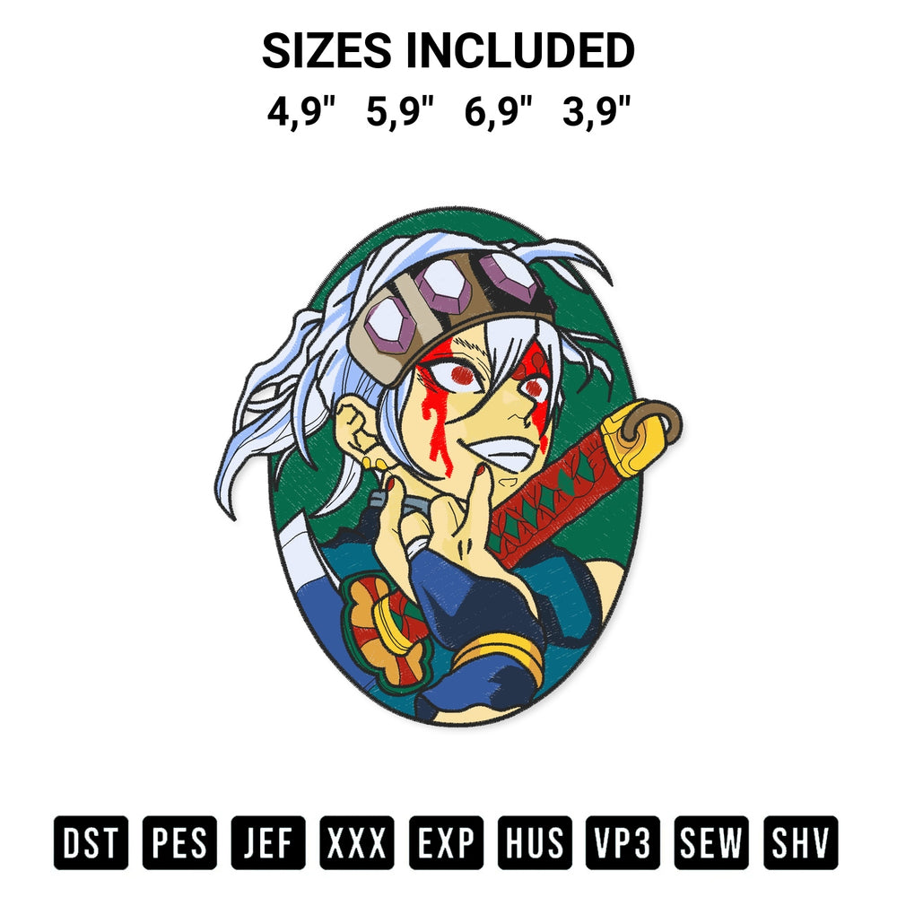 Elevate your next project with our Uzui Anime Logo Embroidery Design embroidery file. Shop high-quality digital patterns instantly at Designspacks.com. Available sizes: 4,9", 5,9", 6,9", 3,9".
