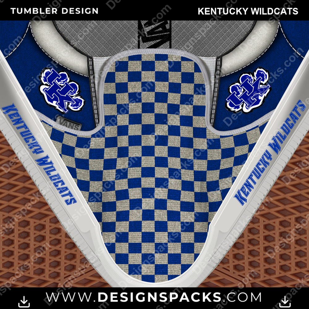 College Sport Vans Classic Kentucky Wildcats NCAA College Sport Tumbler Digital Wrap Design Download