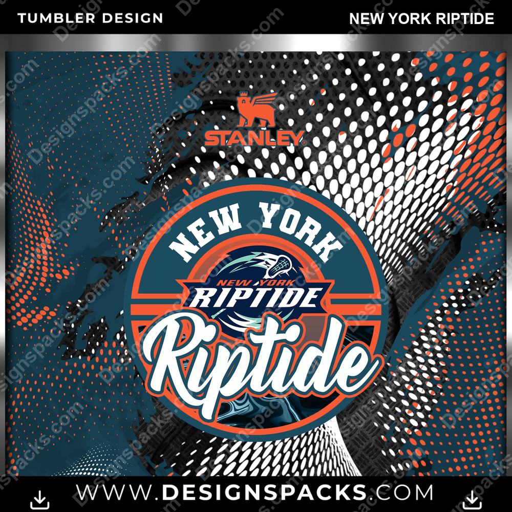 Lacrosse Stanley New York Riptide Tumbler Digital Wrap Design