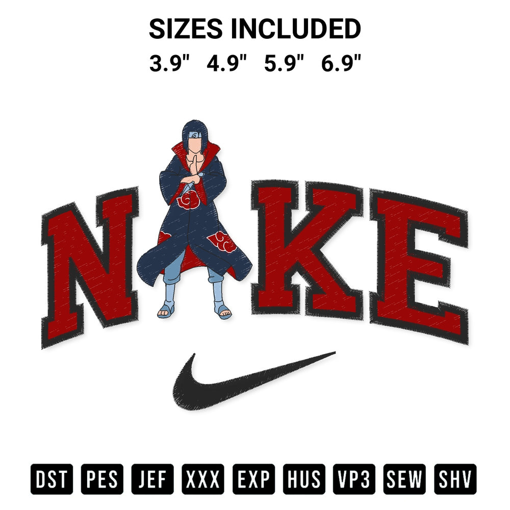 Looking for the perfect pattern? Download the Nike Itachi Embroidery Design embroidery design today at Designspacks.com. Crisp, clean stitching guaranteed. Available sizes: 3.9", 4.9", 5.9", 6.9".