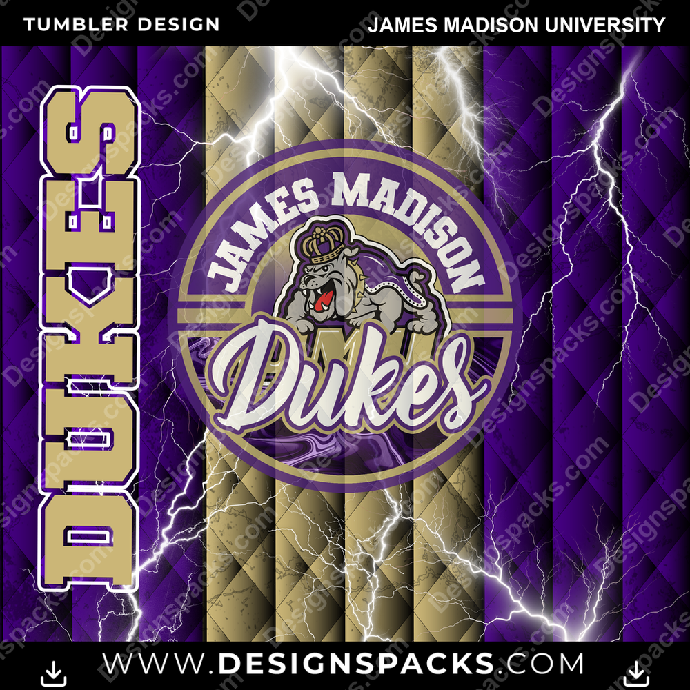 College Sport Diamond James Madison University NCAA College Sport Tumbler Digital Wrap Design Download