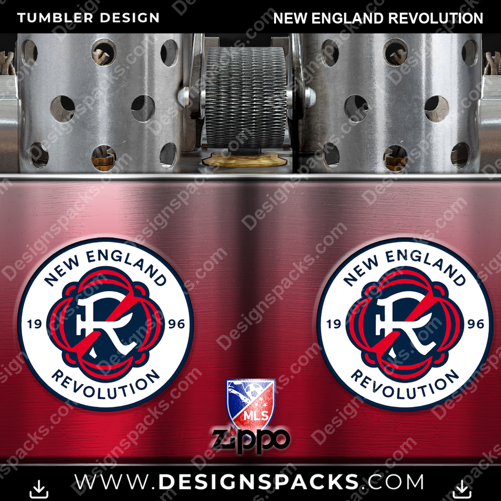 US Soccer Zippo Lighter New England Revolution Tumbler Digital Wrap Design Download