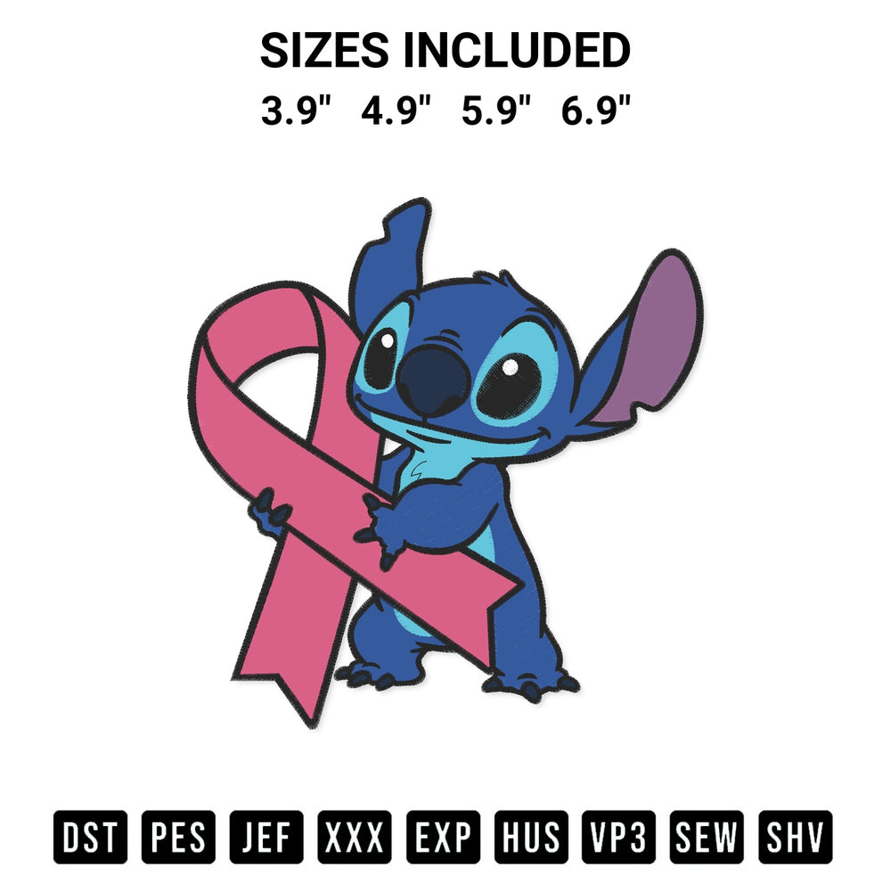 Looking for the perfect pattern? Download the Stitch Ribbon Breast Cancer Embroidery Design embroidery design today at Designspacks.com. Crisp, clean stitching guaranteed. Available sizes: 3.9", 4.9", 5.9", 6.9".