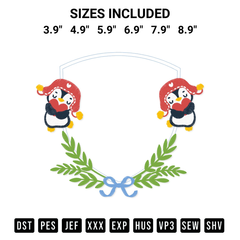 Get the Frame Penguin Cute Embroidery Design embroidery design for your custom crafts! Premium digitized files available for instant download at Designspacks.com. Available sizes: 3.9", 4.9", 5.9", 6.9", 7.9", 8.9".