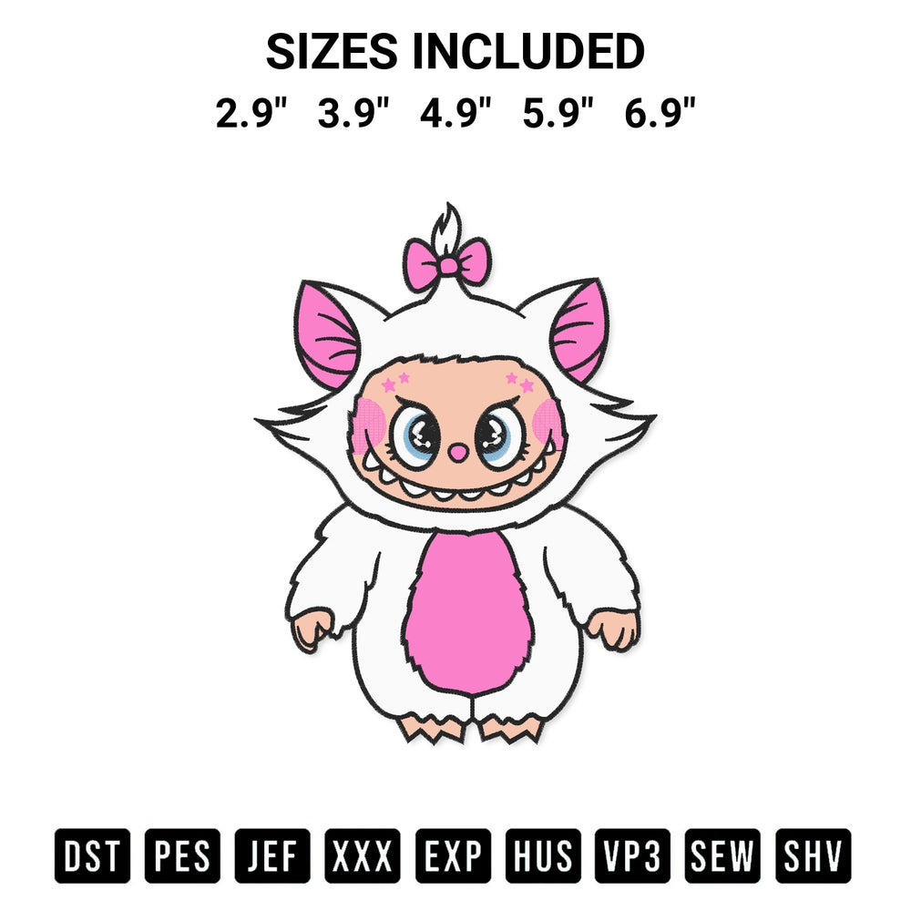 Elevate your next project with our Labubu Marie Aristocats Embroidery Design embroidery file. Shop high-quality digital patterns instantly at Designspacks.com. Available sizes: 2.9", 3.9", 4.9", 5.9", 6.9".