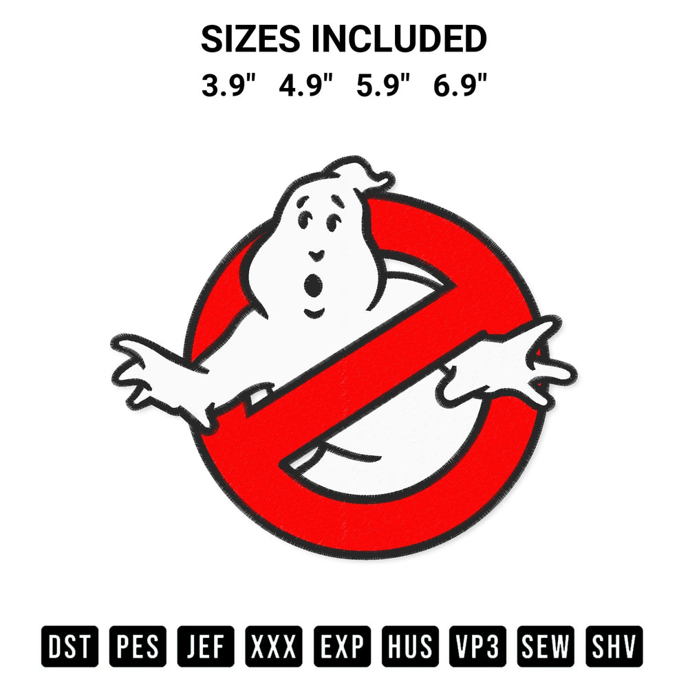 Download the Ghostbusters Logo Embroidery Design machine embroidery design exclusively at Designspacks.com. Premium digitized pattern for apparel and DIY crafts. Available sizes: 3.9", 4.9", 5.9", 6.9".