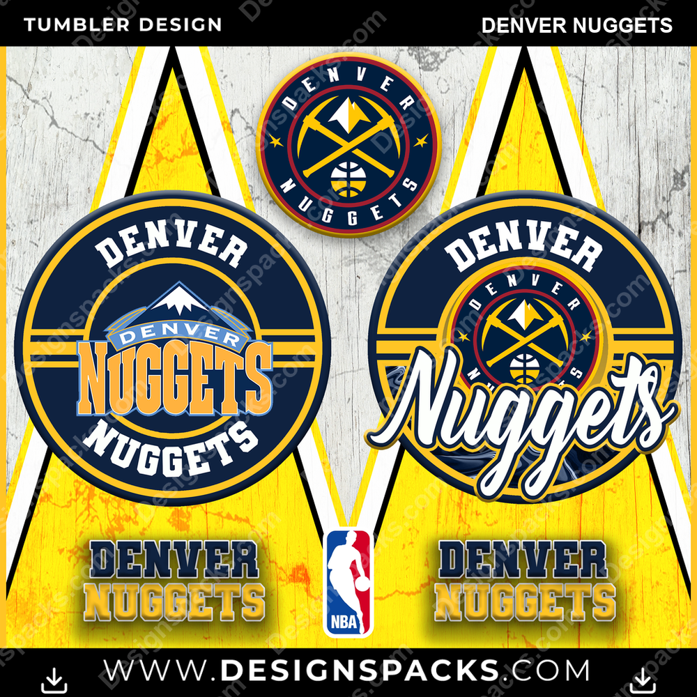 Basketball Sports Denver Nuggets Tumbler Digital Wrap Design