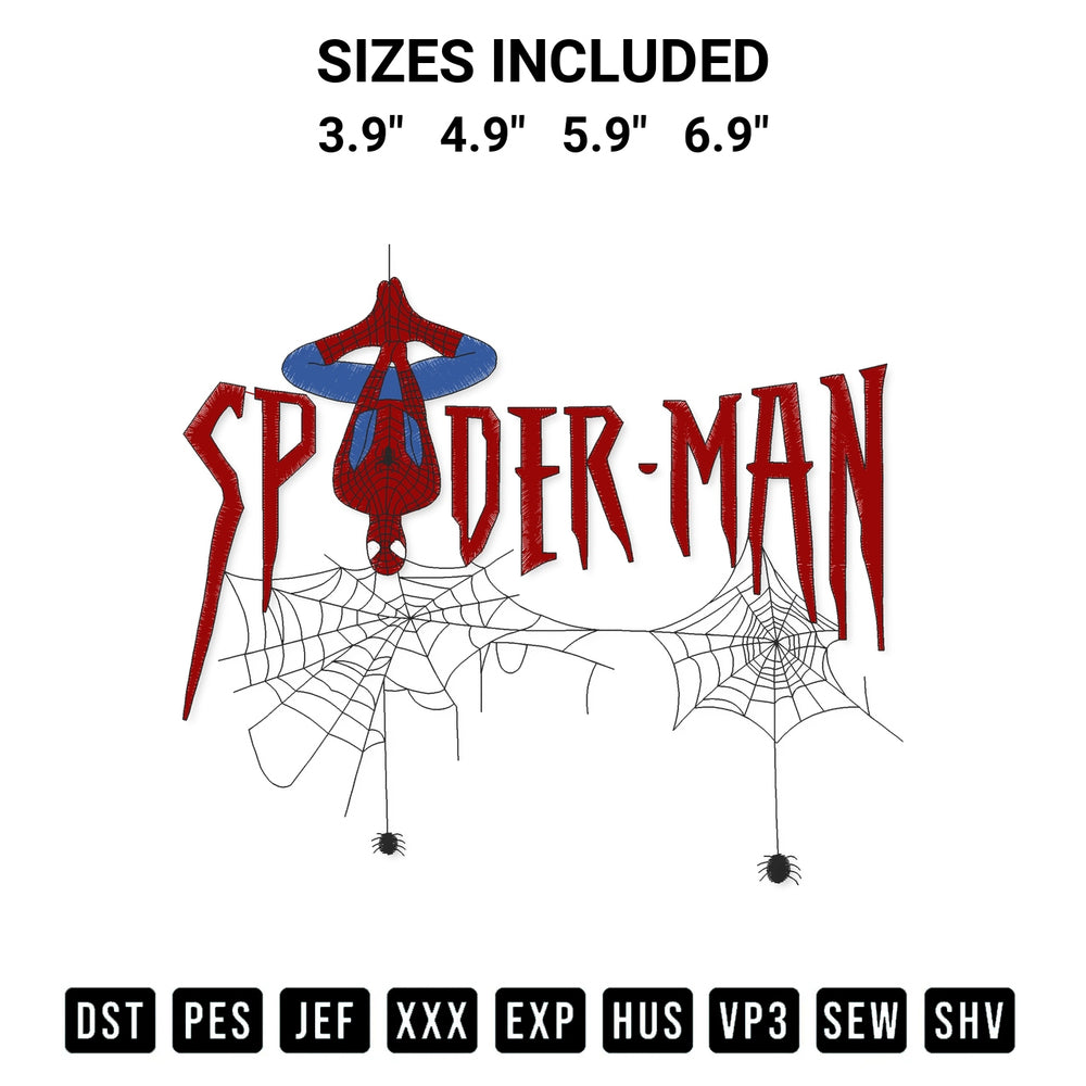 Download the Vintage Spider Man Marvel Embroidery Design machine embroidery design exclusively at Designspacks.com. Premium digitized pattern for apparel and DIY crafts. Available sizes: 3.9", 4.9", 5.9", 6.9".