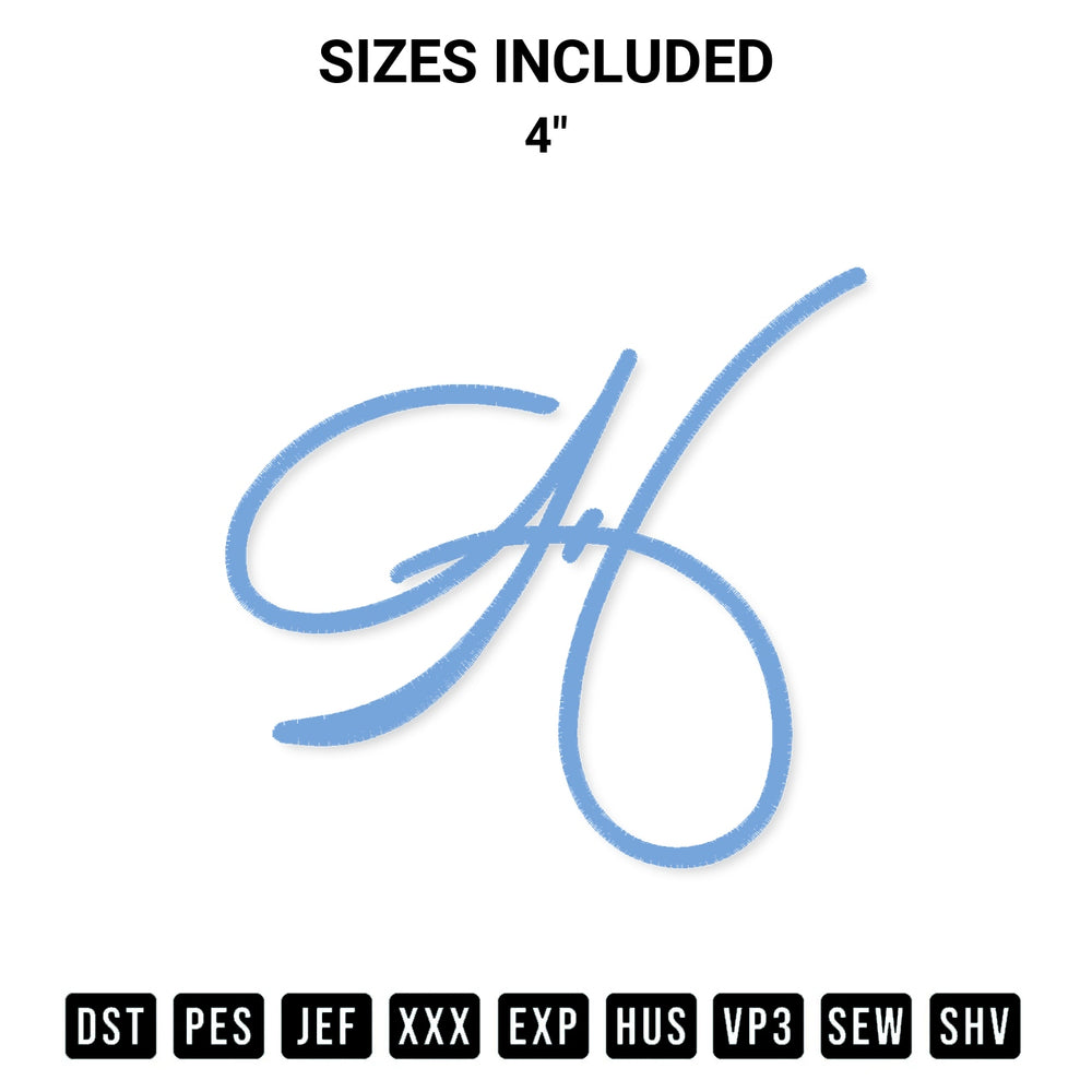 Shop the H Monogram Digitize Embroidery Design machine embroidery pattern at Designspacks.com. Beautifully digitized for flawless stitching on any fabric. Available sizes: 4".