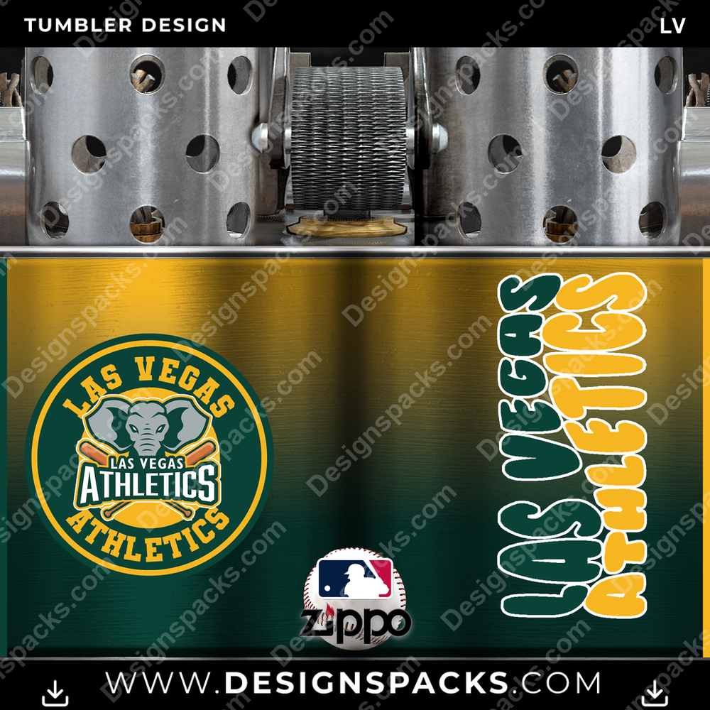 Baseball Zippo Lighter LV Tumbler Digital Wrap Design