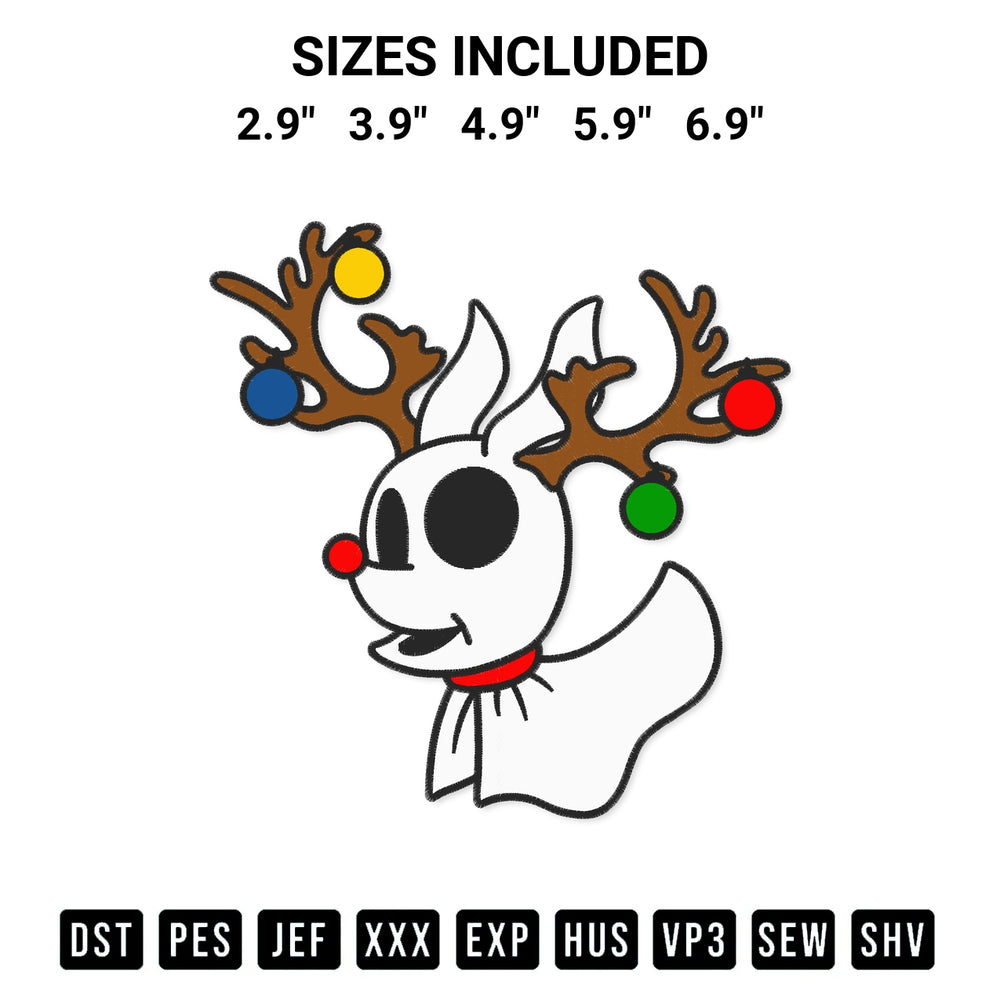 Download the Zero Reindeer Christmas Embroidery Design machine embroidery design exclusively at Designspacks.com. Premium digitized pattern for apparel and DIY crafts. Available sizes: 2.9", 3.9", 4.9", 5.9", 6.9".