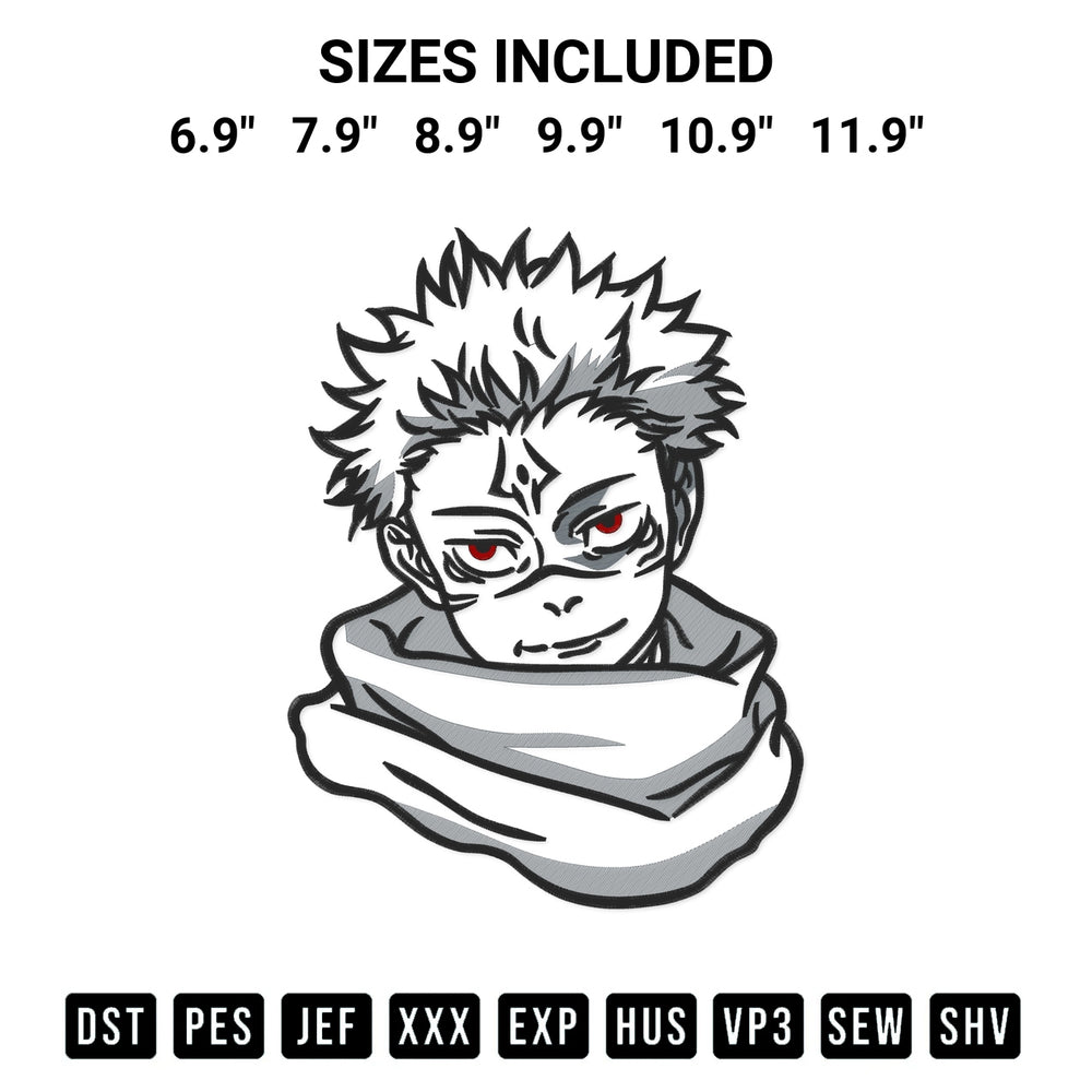 Looking for the perfect pattern? Download the Pattern Ryomen Sukuna Embroidery Design embroidery design today at Designspacks.com. Crisp, clean stitching guaranteed. Available sizes: 6.9", 7.9", 8.9", 9.9", 10.9", 11.9".