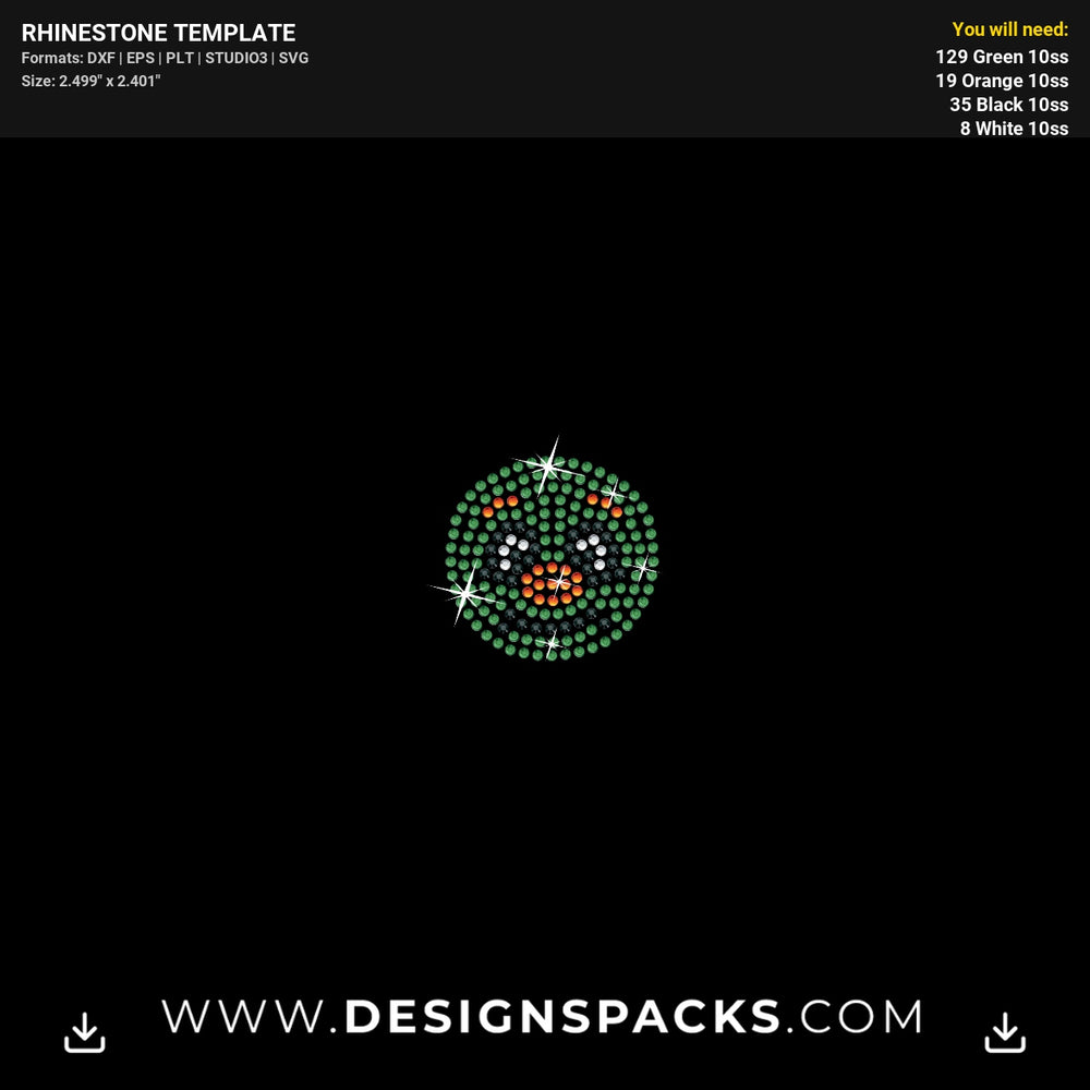 Houston Astros Small Orbit Rhinestone Digital Template