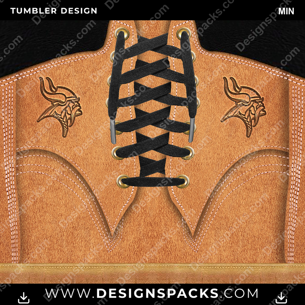 Football Boot MIN Tumbler Digital Wrap Design