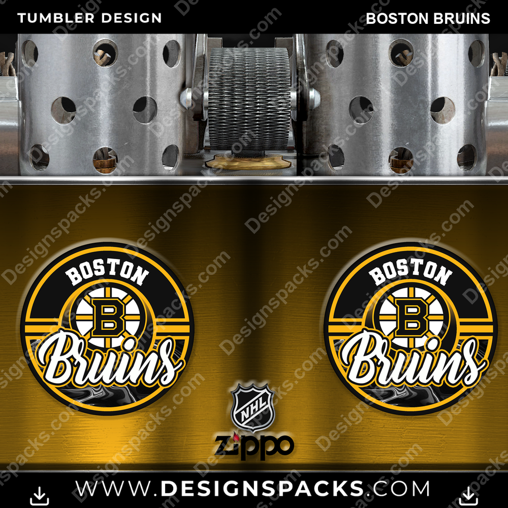 Ice Hockey Zippo Lighter Boston Bruins NHL Hockey Tumbler Digital Wrap Design Download