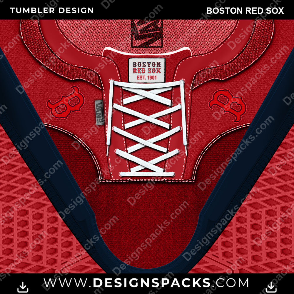 Baseball VANS Atwood DX Boston Red Sox Tumbler Digital Wrap Design