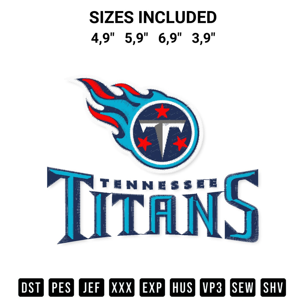 Shop the Tennessee Tinnans Logo Embroidery Design machine embroidery pattern at Designspacks.com. Beautifully digitized for flawless stitching on any fabric. Available sizes: 4,9", 5,9", 6,9", 3,9".
