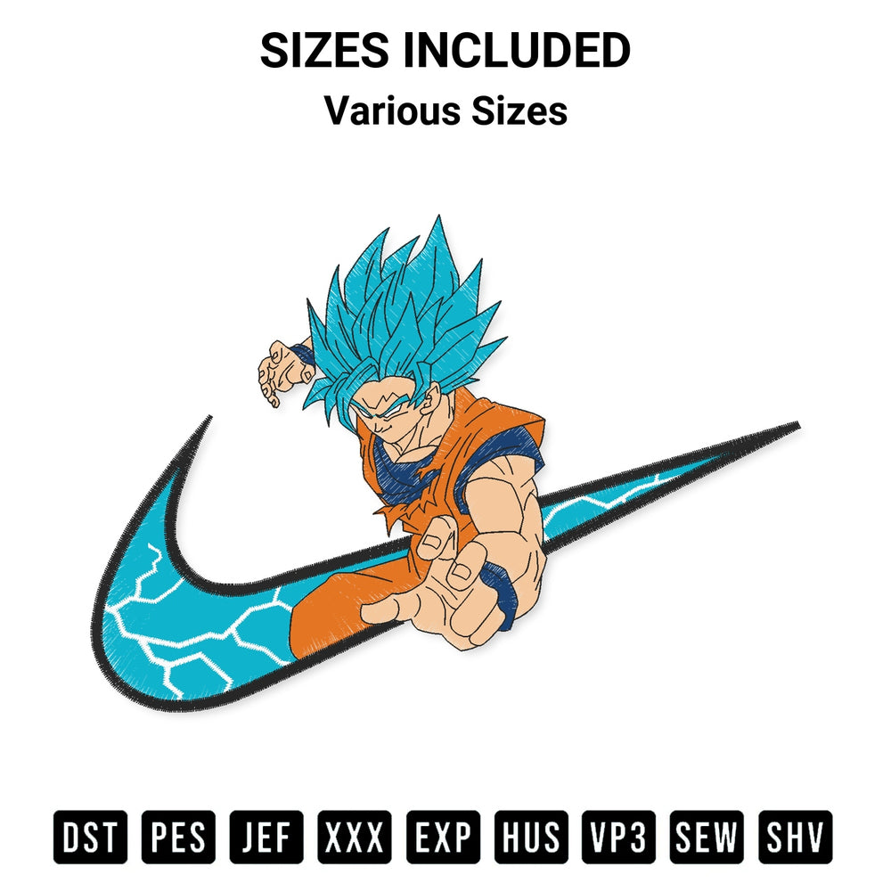 Shop the Goku Embroidery Design machine embroidery pattern at Designspacks.com. Beautifully digitized for flawless stitching on any fabric. Available sizes: Various Sizes.